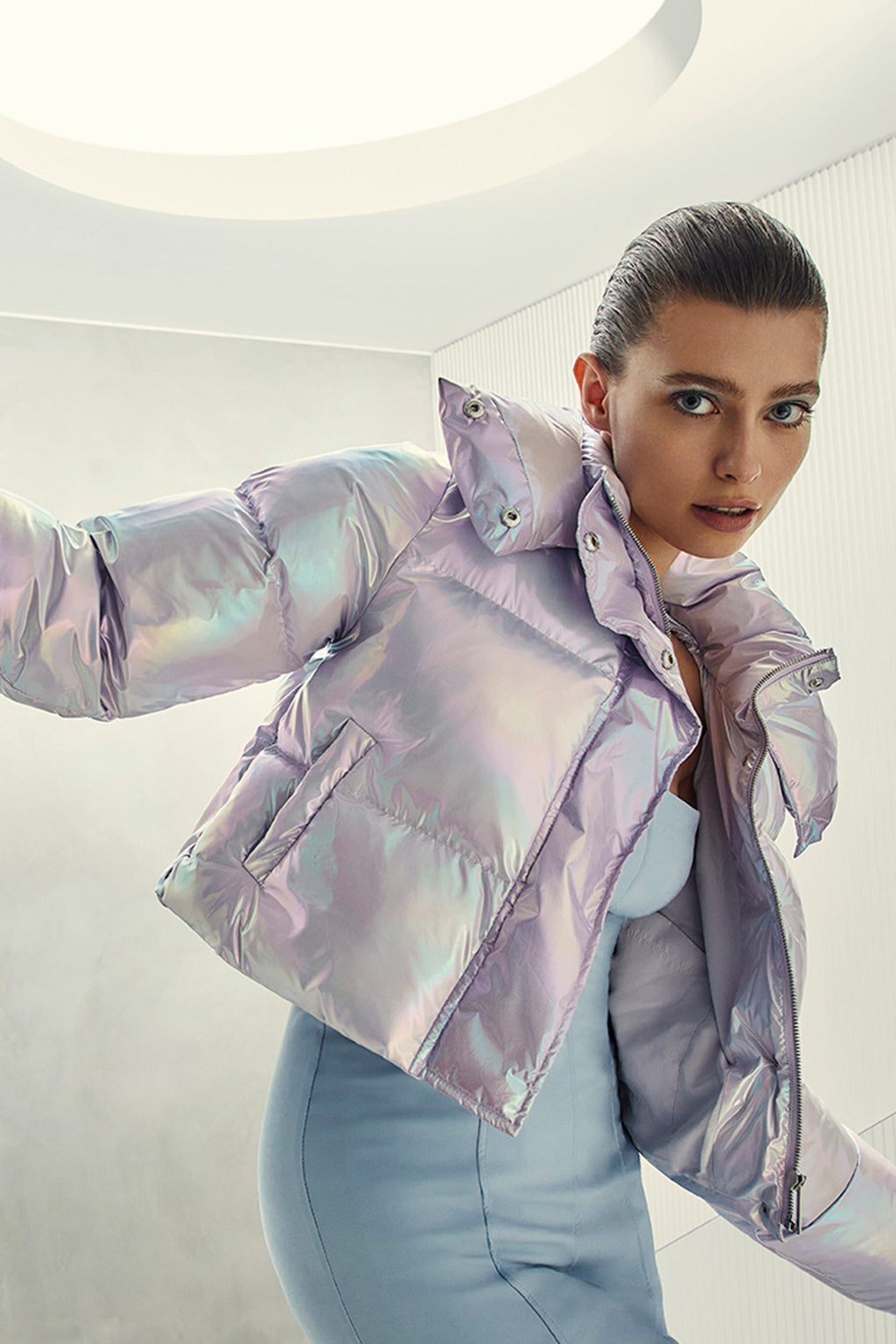 Fractals Jacket in Frosted Lilac