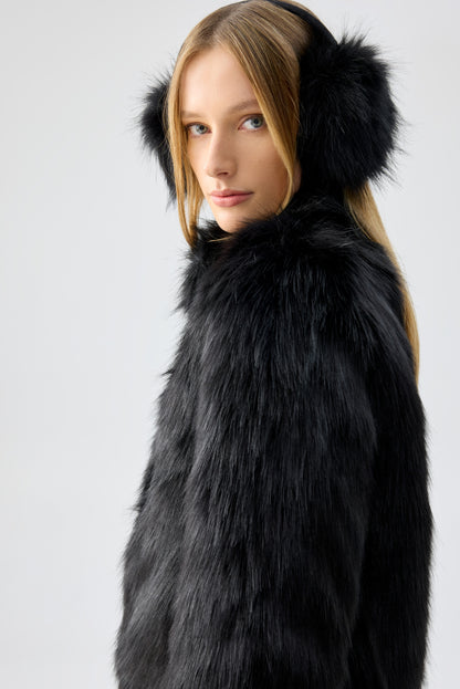 Fur Delish Jacket - Black