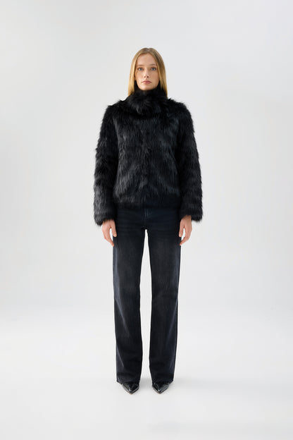 Fur Delish Jacket - Black