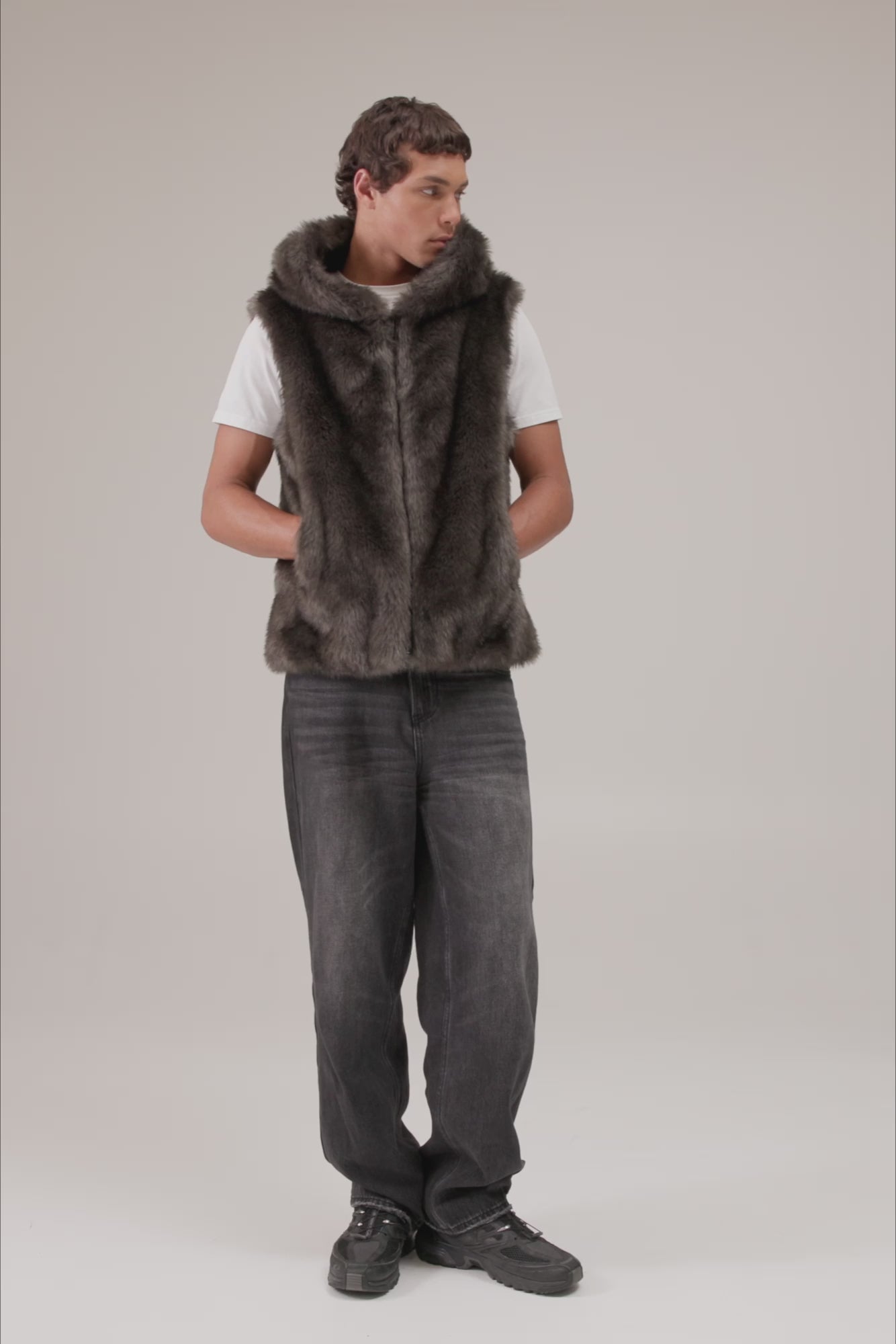 frey フレイ　DOUBLE BEAVER VEST mens-natural-beaver-fur-vest-p