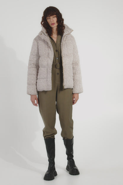 Close Knit Puffer Jacket